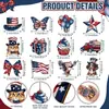 Decoraciones Colgantes para el 4 de Julio, Decoraciones Patrióticas para Árboles, Banderas de Estrellas, Sombreros para Perros, Globos para Gatos, Adornos Rojos, Blancos y Azules para el Día de la Independencia