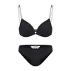 Sujetador sin cables para mujer, estilo fino de verano, push-up para pecho pequeño, sexy cierre frontal, tirantes finos, copa triangular, sujetador de espalda bonito