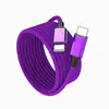 Cable de Datos de Carga Rápida Trenzado en Forma de L PD60W Es Adecuado para Cable de Datos Apple 15 Cable de Carga para Teléfono Móvil Tipo-C