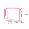 Bolsa de Maquillaje de PVC Personalizable Alta Transparencia Impermeable Neceser con Cremallera Bolsa de Empaque Portátil de Viaje Neceser Multifuncional