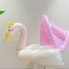 Flotador Inflable para Natación Infantil con Forma de Coche de Dibujos Animados, con Toldo y Volante, Flotador Asiento para Bebé, Flotador Anti-Vuelco para Jugar en el Agua