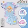 Nuevo Traje de Baño Infantil de Dibujos Animados Inspirado en la Fiesta del Huevo, Traje de Baño de Dos Piezas de Verano para Niñas con Protección Solar de Secado Rápido