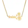 Collar de Moda Inglés de Margarita Femenino para Viajes Cotidianos Más Fácil de Combinar Joyería con Colgante Estilo Lujo Ligero de Gama Alta Collar para la Clavícula