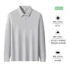 Talla europea, polo de exportación transfronteriza, camiseta deportiva de secado rápido, ropa de trabajo, polo blanco de manga larga para hombre, hecho a medida