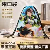 Bolsa com Cordão Colorida Hell Inn Mochila com Cordão de Desenho Animado Anime Bolsa de Armazenamento com Cordão