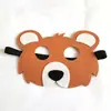 Máscara de fieltro Navideña para Niños Máscara para Ojos de Disfraz Festivo Guardería Máscara de Mascarada Dibujo Animado Creativa Máscara para Niños