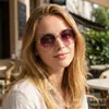 Gafas de Sol Redondas Metálicas de Moda Transfronterizas, Estilo Retro para Mujer Protección UV Protección Solar para Rostro Pequeño Ins Gafas de Sol de Estilo de Alta Gama