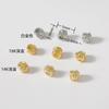 Atacado de miçangas cor de ouro 14k banhado a cobre, cor de ouro real, enrolamento irregular, material para joias de miçangas DIY, miçangas tecidas à mão