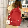 Mochila Girly Fresca y Dulce Nueva Simple Versátil Estilo Universitario Primaria Secundaria Preparatoria Mochila Escolar Mochila ins