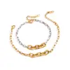 Pulsera Original de Cadena de Acero Inoxidable Jingqiao Lujo Ligero Nicho Metal Acero de Titanio Resistente al Color Joyería Transfronteriza Venta al por Mayor