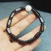 Pulsera cuadrada larga de ébano de Live Generation con accesorios de cuentas para hombres y mujeres, pulsera de juego de texto DIY al por mayor