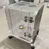 Acero Inoxidable 304 Bolsa de Miel Jaula Ardilla Voladora Jaula Mágica DIY Rebanada Jaula para Mascotas Jaula Ardilla Voladora Jaula Cifrada Multicapa para Loro
