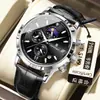 Reloj de Hombre Marca Suiza Fase Lunar Cronógrafo Multifunción Reloj de Cuarzo Transmisión en Vivo Modelo Caliente de Comercio Exterior Dropshipping