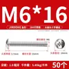 Tornillos de Acero Inoxidable 304 con Cabeza Plana Grande, Tornillos Mecánicos Phillips, Pernos Roscados M2M4M5M6M8 Phillips