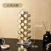 Soporte Vertical para Labiales Acrílico Exhibidor de Maquillaje Caja de Almacenamiento para Labiales con Forma de Pez Estante de Almacenamiento de Escritorio