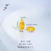 Preço Original 3,28 Yuan, Liquidação com Prejuízo, Sem Devoluções ou Trocas, Estoque em Tempo Real, Pingente de Anel de Lua Cravejado de Diamantes