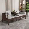 Cama Luohan de Madera Maciza China Cama Sofá Deslizante Sala de Estar Apartamento Pequeño Muebles Zen Cama y Sofá de Doble Propósito Cama Deslizante