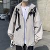 Roupa de Proteção Solar para Homens 2021 Verão Nova Roupa de Proteção Solar Masculina Tamanho Grande para Homens e Mulheres Estilo Unissex Cor Pura Casaco Fino com Capuz Moderno