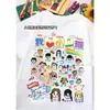 Camisetas Personalizadas Uniforme Turma de Formatura Alunos do Jardim de Infância e Ensino Fundamental Autorretrato Pai-Filho Manga Curta Camisas Esportivas Culturais com Texto Impresso DIY