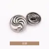 Botones Pequeños Fragantes Cosidos a Mano con Textura Espiral para Abrigos, Ropa, Cortavientos, Suéteres, Botones Metálicos de Punto