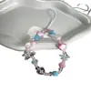 Estrella de Mar Rosa y Azul Girly de Venta Caliente Casa Colgante con Cuentas para Funda de Teléfono Colgante para Cámara CCD