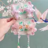 Accesorio para el Cabello Hanfu para Niñas, Pasador Trenzado con Cinta Floral de Estilo Antiguo, Adorno para el Cabello con Borla de Niña Pequeña como de Hada, Accesorio Chino de Moda