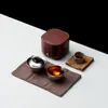Taza de titanio puro para una persona para bebidas rápidas, juego de té portátil apilable para viajes al aire libre, juego pequeño de taza y cuenco de titanio