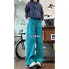 Calças casuais de softshell elásticas, resistentes à água, à prova de vento e à prova de choque, marca americana de moda de rua, corte reto e solto, calças compridas para esportes ao ar livre, calças masculinas de outono