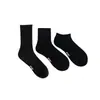 Calcetines de barco antideslizantes, de soporte, amortiguadores, con suela de toalla, Calcetines deportivos de malla transpirable para primavera/verano, Calcetines de media caña con letras para correr