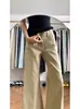 Jeans Caqui Sueltos Acampanados para Mujer 2026 Estilo Nuevo Primavera/Verano Adelgazantes Caída de Tela Pantalones de Campana Largo hasta el Suelo