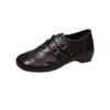 Nueva colección de principios de otoño de 2026: Zapatos Mary Jane con relieve de estampado de leopardo, cuero suave, punta poco profunda, hebilla de doble fila, estilo retro, zapatos de vestir, zapatos pequeños de cuero