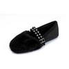 Zapatos mullidos nuevos de invierno 2024 moda para mujer ropa de exterior alta costura de pelo plano zapatos planos para mujer combinan con todo no cansan los pies