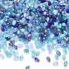 Cuentas de Cristal de Vidrio con Gradiente de Color Mixto y Tamaños Variados con Agujero Central para Accesorios de Joyería DIY y Adornos de Pulseras