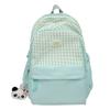 Mochila de Cuadros Estilo Ins Estilo Japonés Xiaozhong Mochila Escolar para Niña de Secundaria Estudiante de Preparatoria Mochila de Viaje de Gran Capacidad para Mujer