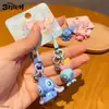 Llavero Auténtico de Stitch Dibujo Animado Lindo Exquisita Muñeca Llavero de Pareja Cadena para Teléfono Colgante de Bolso Pequeño Regalo