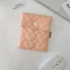 410121 Bolsa Sanitaria Acolchada Color Caramelo Bolsa de Almacenamiento Mini Portátil Servilleta Sanitaria Billetera para Monedas