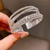 Pulsera Elástica de Diamantes Estilo Francés con un Toque de Lujo Ligero y Alta Gama, Joyería Elegante y Versátil con un Diseño Único y a la Moda, Nicho
