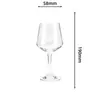 Taça de Champagne de Plástico Acrílico para PC Transparente Resistente a Estilhaços Resistente a Altas Temperaturas Restaurante Ocidental Bar Taça de Vinho Taça de Vinho Tinto
