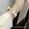 Adecuado para Xiaomi Mi Band 8/9Pro Correa de Reloj Llena de Diamantes y Piedra Brillante Cuero Redmi Watch4/5 Correa de Reloj de Moda