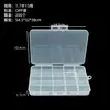 Caja de Plástico PP Transparente 10 Compartimentos 15 Compartimentos 24 Compartimentos Caja de Almacenamiento para Piezas de Ferretería Caja de Almacenamiento para Joyas Frijoles Caja para Equipo de Pesca
