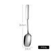 Cuchara cuadrada para helado de acero inoxidable 304, cuchara creativa cuadrada para postre, cuchara gruesa para helado para el hogar, cuchara para pastel
