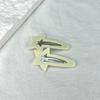 Clip de estrella de cinco puntas, color esmerilado, adhesivo, parche, flequillo simple, pinza para el cabello, bricolaje