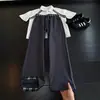 Calça waffle xadrez branco patchwork estilo americano para homens, versão fina de outono, corte limpo, perna reta levemente alargada, calça casual solta