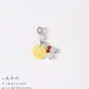 Olla con Mango de Raíz de Loto en Rodajas de Cera de Abeja Pod de Loto Colgante Pequeño DIY Pulsera Colgante de Pulsera Accesorios Semiacabados