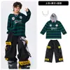 Ropa de moda para niños de Street Dance Ropa de calle Bang para niños Moda Hip Hop Ropa a rayas para actuaciones Ropa genial y guapa para niños para espectáculos de baile