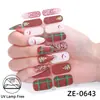 Zhengxiang Pegatinas para Uñas Gradiente Translúcido de Hielo Película de Esmalte de Uñas Impermeable con Purpurina Parpadeante Pegatinas para Uñas Transfronterizas Europeas y Americanas Sin UV