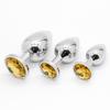 Conjunto Prata Redondo Pequeno Médio Grande Metal Vestíbulo Plug Anal Masculino e Feminino Masturbação Expansor Anal Produtos Sexuais para Adultos Sex
