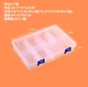 Caja de Plástico Transparente Fija de PP con 7 Compartimentos Caja de Almacenamiento para Joyería, Cuentas, Piezas de Juguete Caja de Almacenamiento para Herramientas de Ferretería DIY