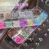 Cuentas de Burbujas de Sirena Fantasma Aurora Populares Transfronterizas 12 Compartimentos Joyería para Uñas Color Caramelo Soñador Joyería para Uñas Venta al por Mayor