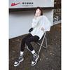 Tênis Feminino Huili 2024 Novos Sapatos Brancos Explosões Tênis Panda Preto e Branco Primavera e Outono Casais Coringa Casual